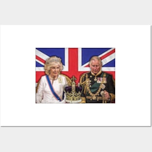 King Charles & Camilla Posters and Art